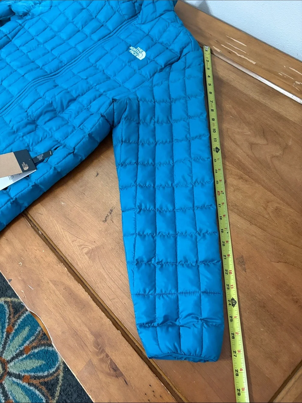 The North Face NWT Thermoball Insulated Teal Blue Quilted Puffer Jacket Size Med